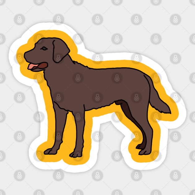 Labrador pocket tee Sticker by Art by Lex